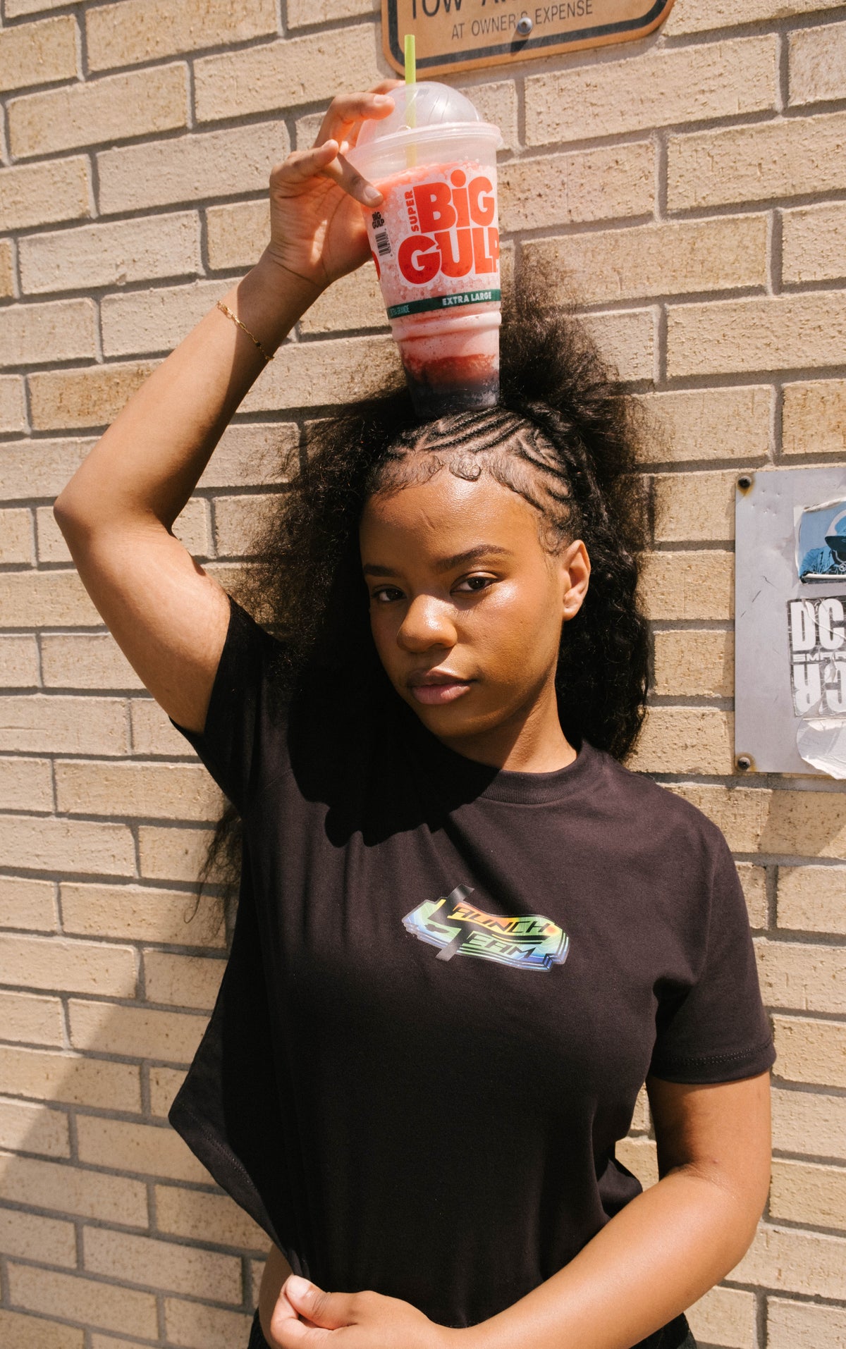 "Black Thermal" Baby Tee