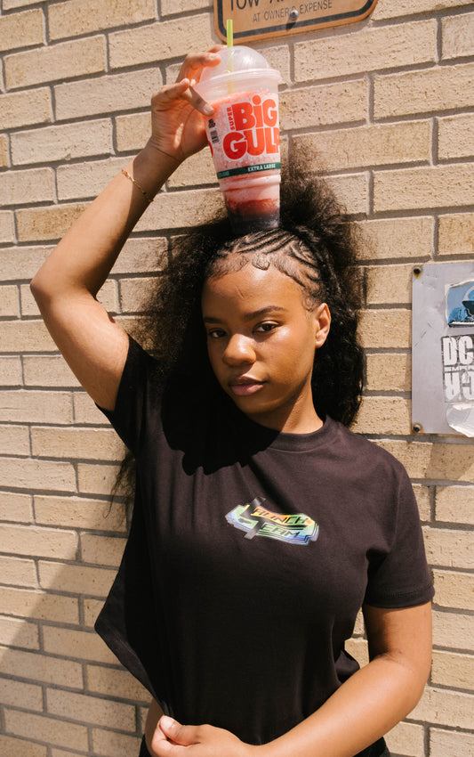 "Black Thermal" Baby Tee