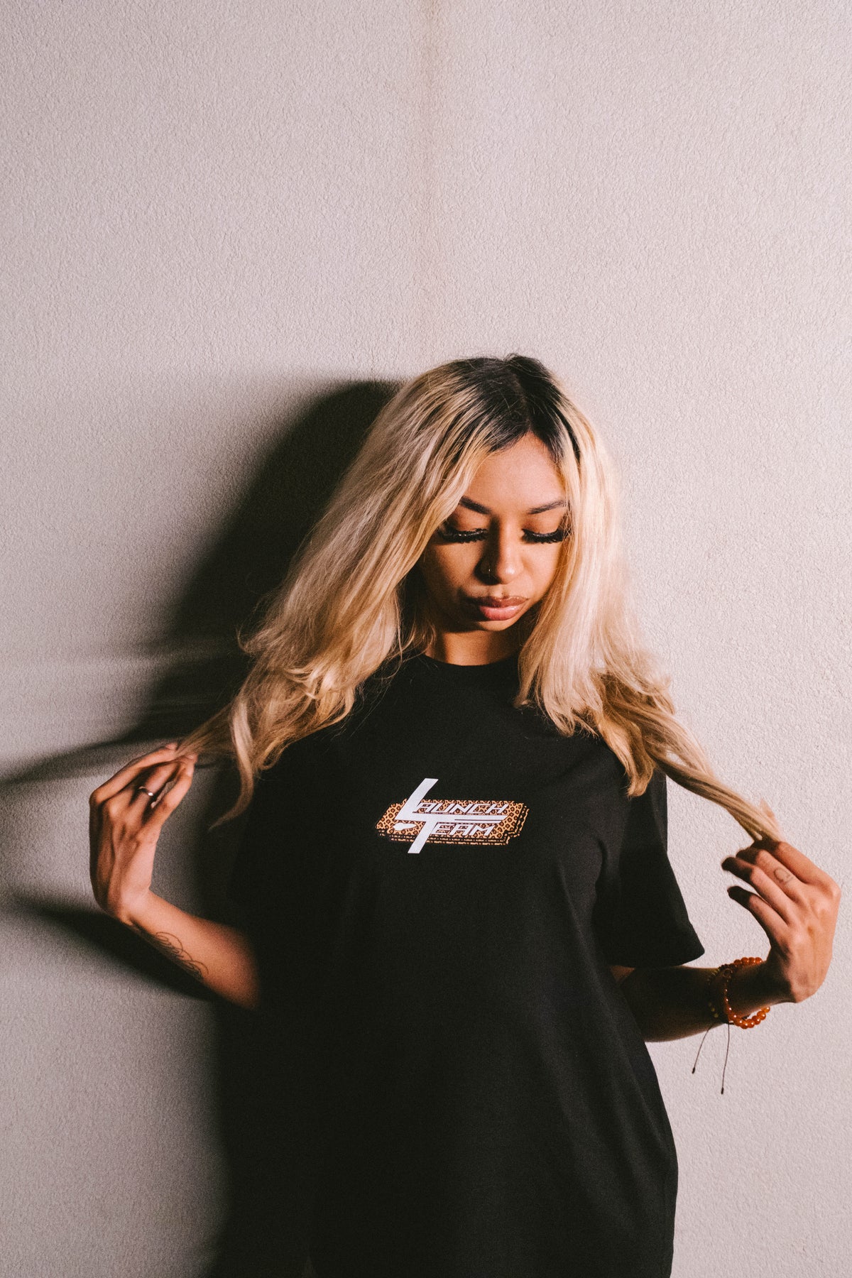 "Cheetah" Box Logo Tee